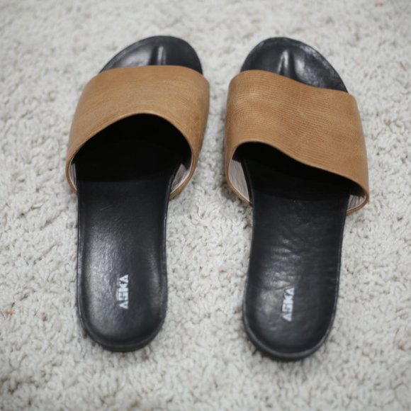 Aska Collection Camel Lizard Ellery Slides - Picture 6 of 11